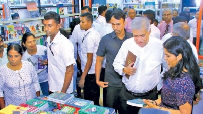 PM visits the Colombo International Book Fair