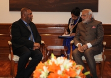 Foreign Minister Samaraweera calls on Prime Minister Modi in New Delhi