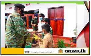 New House Construction for Needy Families in Kilinochchi in Full Swing: 3 More Army-built New Houses Given