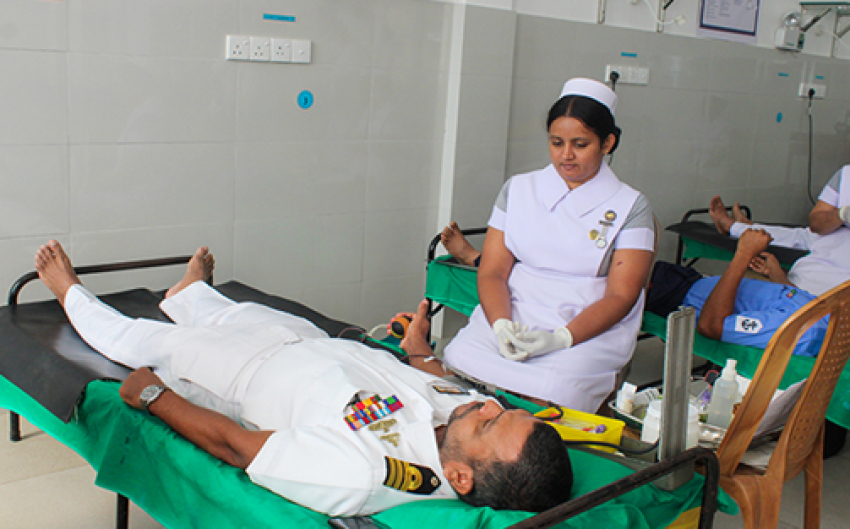 Navy conducts blood donation campaign