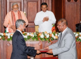 Sri Lanka and India sign four bilateral agreements