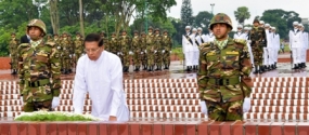 President pays tribute to Bangladesh liberation martyrs