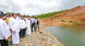 President inspects Moragahakanda-Kaluganga Project