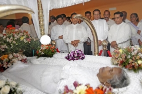 Opposition Leader&#039;s Mothers Funeral Today in Badulla