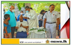 Oil anointing ceremony of North Central Province held at Anuradhapura Ayurveda Hospital premises