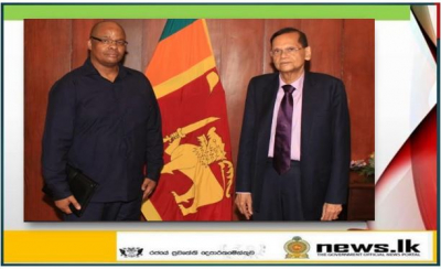 Minister of Foreign Affairs Prof. Peiris meets the Ambassador of South Africa