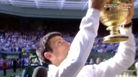 Novak Djokovic wins tense Wimbledon final