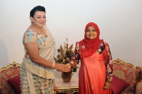 First Lady meets Maldives First Lady