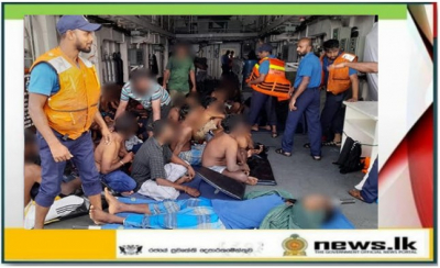 Navy rescues 55 distressed individuals in high seas, while attempting to illegally migrate from the country