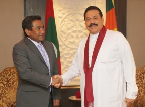 President Rajapaksa and Maldivian President Meet in New Delhi