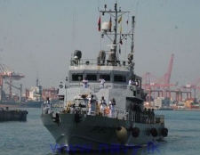 Maldives Coast Guard Ship "Huravee" arrives at the Port of Colombo