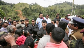 President visits landslide affected areas in Badulla District