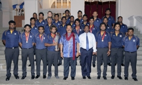President felicitate the Sri Lankan Cricket Team