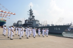 Japanese Naval Ship arrives at the Port of Colombo