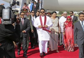 President Rajapaksa Begins State Visit to Maldives