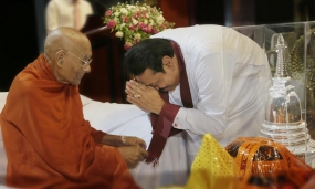 Ven. Dawuldena  Gnanissara Mahnayaka Thero felicitated on his 100th Birthday