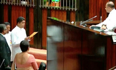 Shantha Bandara takes oaths as MP