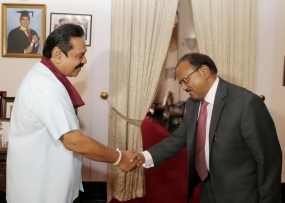 India’s National Security Advisor Calls on President Rajapaksa