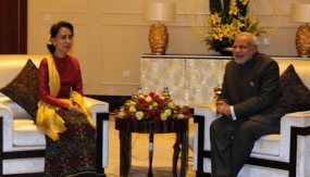 PM Modi meets Myanmar pro-democracy icon Suu Kyi