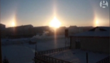 'Three suns' appear over Mongolia in rare anthelion phenomenon
