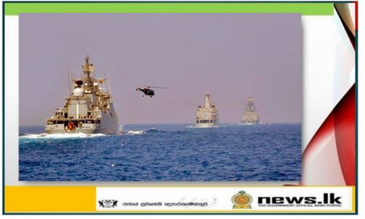 Indian Navy ships depart the island